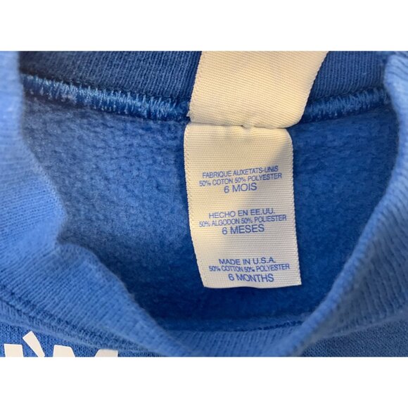 Rabbit Skins Girls Infant Baby Size 6 months Blue Im The Little Sister Long Slle - Picture 3 of 4